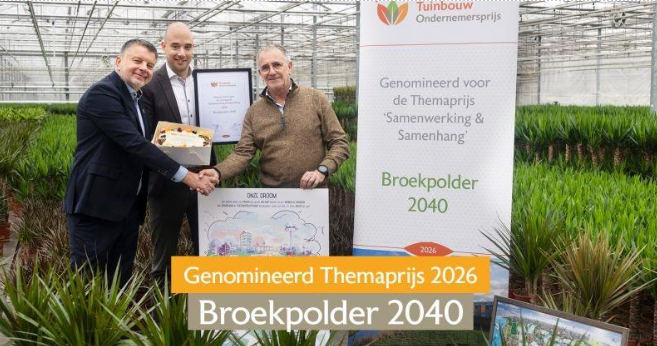 Nominatie Tuinbouw Ondernemersprijs. Themaprijs Samenwerking & Samenhang